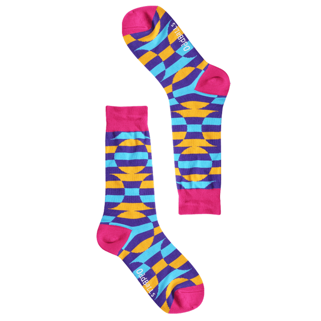 Pink Circles - Socks Size 1-2