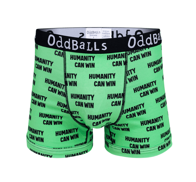 Mens Oddballs London Irish Rugby Exile Nation Brief Green Grey Briefs  Underwear 