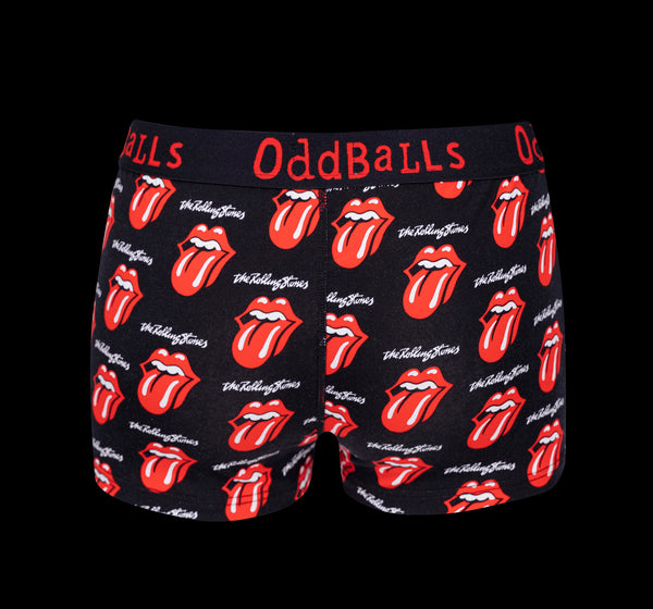 The Rolling Stones - Black - Ladies Boxers