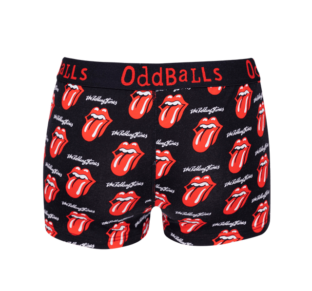 The Rolling Stones - Black - Ladies Boxers