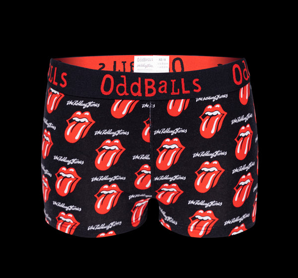 The Rolling Stones - Black - Ladies Boxers