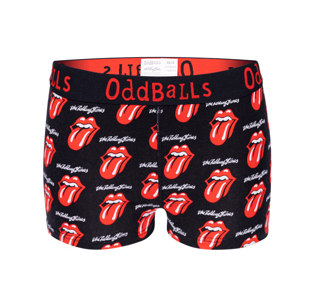 The Rolling Stones - Black - Ladies Boxers