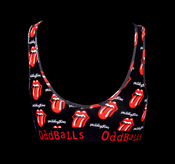 The Rolling Stones - Black - Ladies Bralette