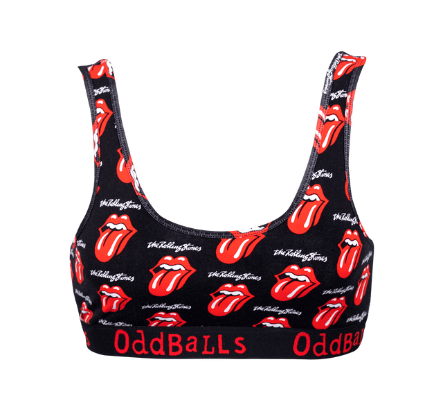 The Rolling Stones - Black - Ladies Bralette