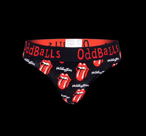 The Rolling Stones - Black - Ladies Thong