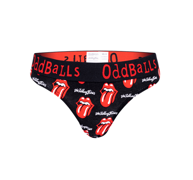 The Rolling Stones - Black - Ladies Thong