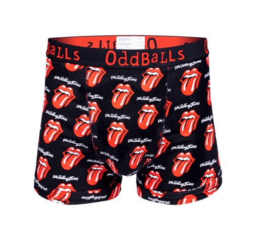 The Rolling Stones - Black - Mens Boxer Shorts