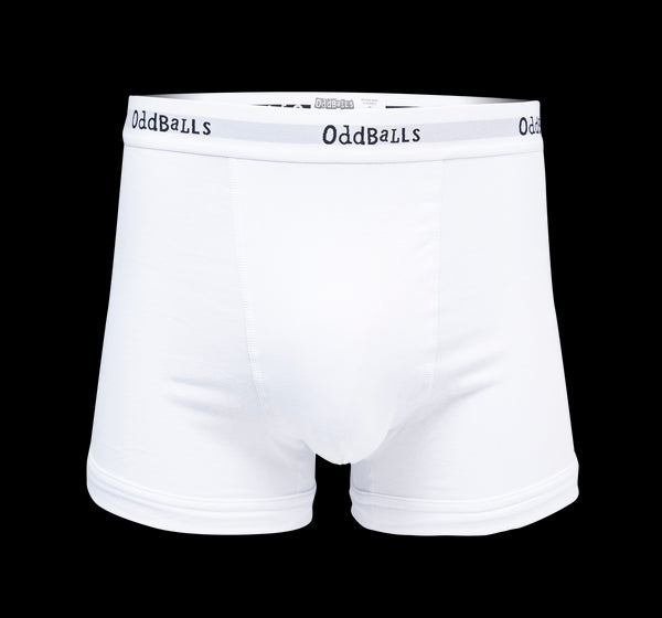 Classic White - Mens Boxer Shorts